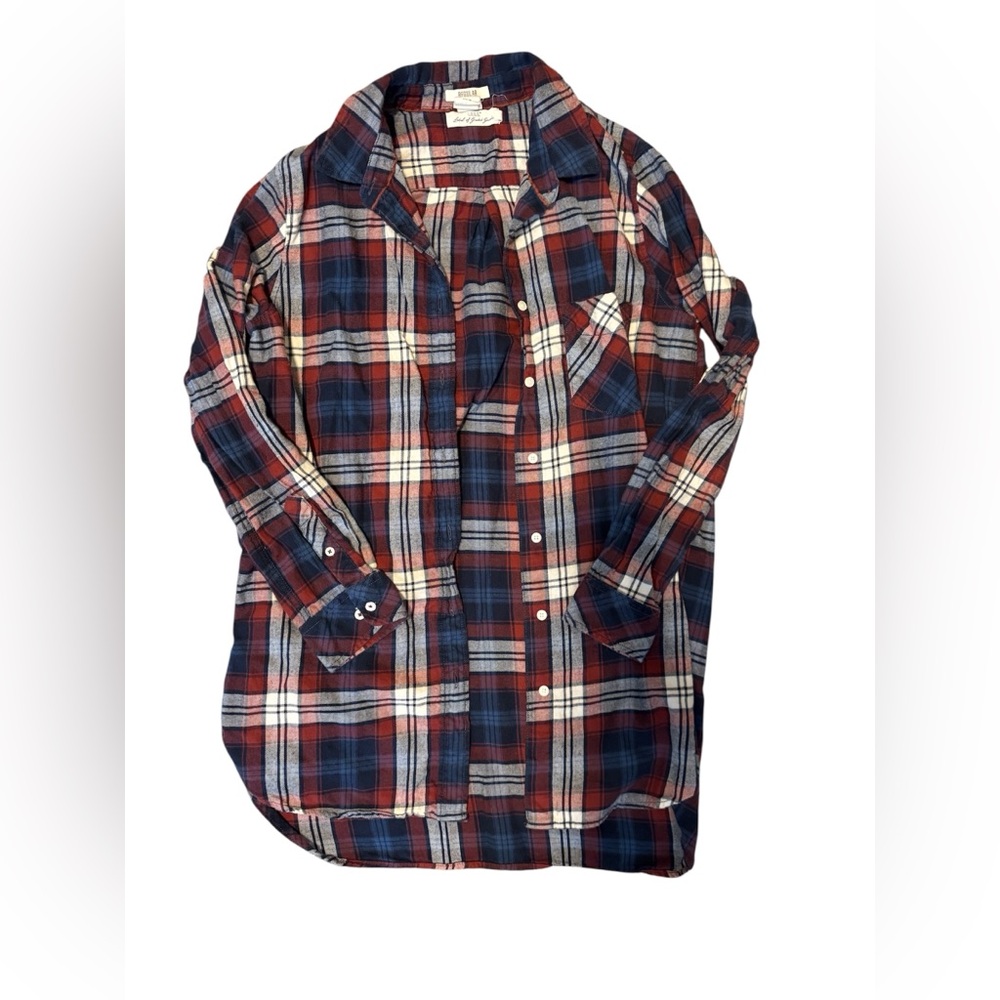 H&M L.O.G.G. Flannel  Shirt in Red and Blue